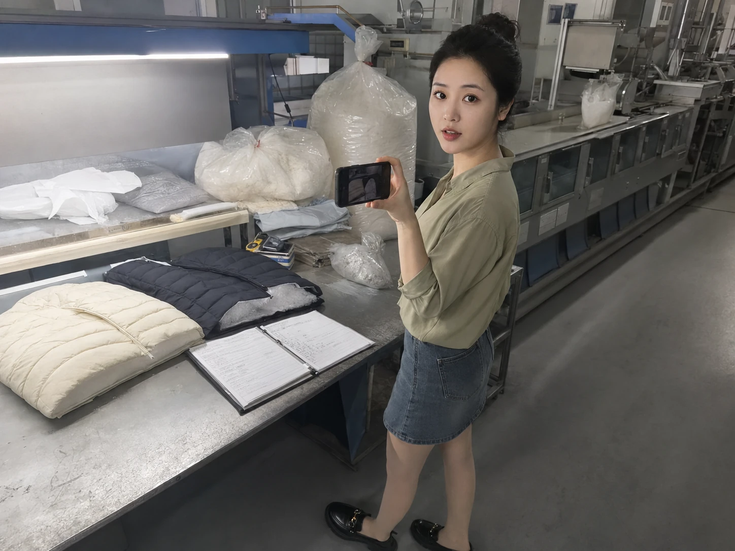 鹅绒代工首样蓬松度波动,工单齐全能直接量产吗?
